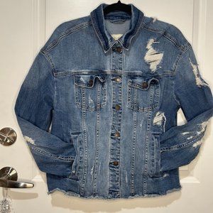 Classic Hollister Stretch Jean Jacket - M, Perfect for Layering!